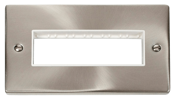 Click MiniGrid 2 Gang Plate 6 In-Line Aperture - White – VPSC426WH