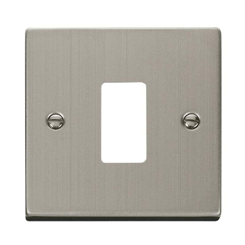 Click GridPro 1 Gang GridPro Frontplate - Stainless Steel – VPSS20401