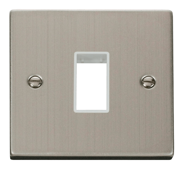 Click MiniGrid 1 Gang Plate Single Aperture - White – VPSS401WH