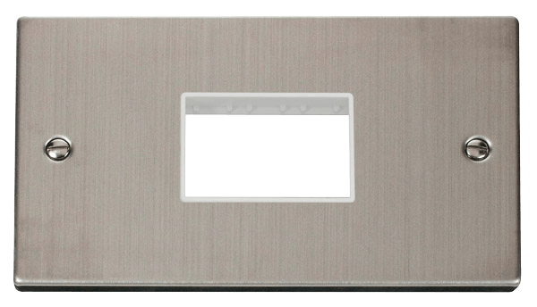 Click MiniGrid Double Minigrid Plate Triple Aperture - White – VPSS432WH