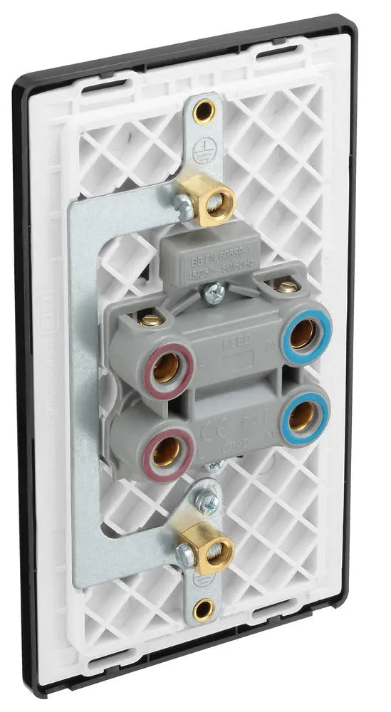 BG Evolve Matt Black Screwless 45A DP Double Plate + Neon PCDMB72B BG (British General)