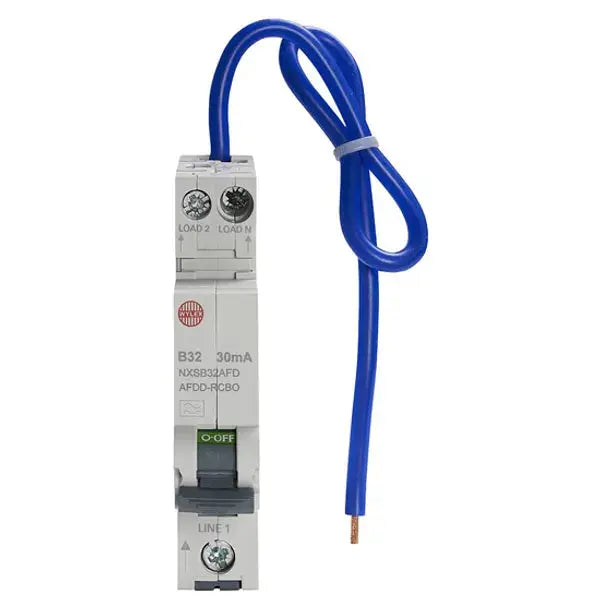 Wylex NXSB6**B40 B Type 1P+N RCBO / AFDD Single Module Arc Fault Device Wylex