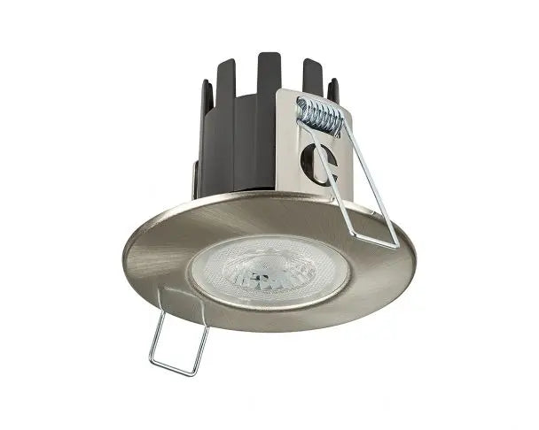 Collingwood H2 Lite 3000K LED Fire Rated Dimmable Downlight with Satin Brushed Steel Bezel (Please Register Online for Full Warranty) Collingwood