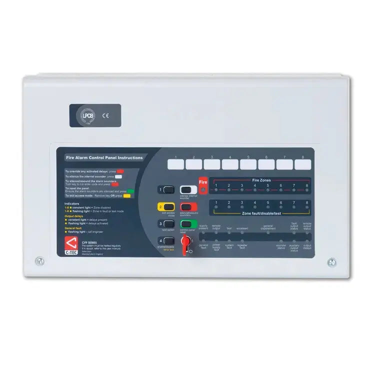 C-TEC CFP Standard 2 Zone Panel Conventional Fire Alarm Panel CFP702-4 C-TEC