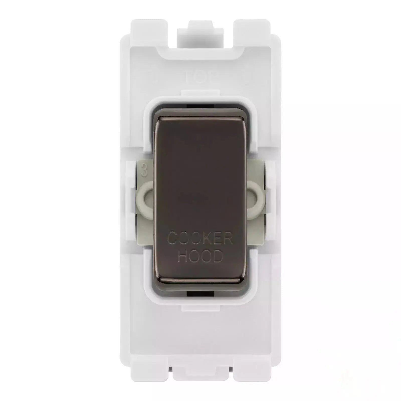 BG RRCHBN Black Nickel 20 Amp Double Pole Appliance Grid Switch Labelled Cooker Hood BG Nexus