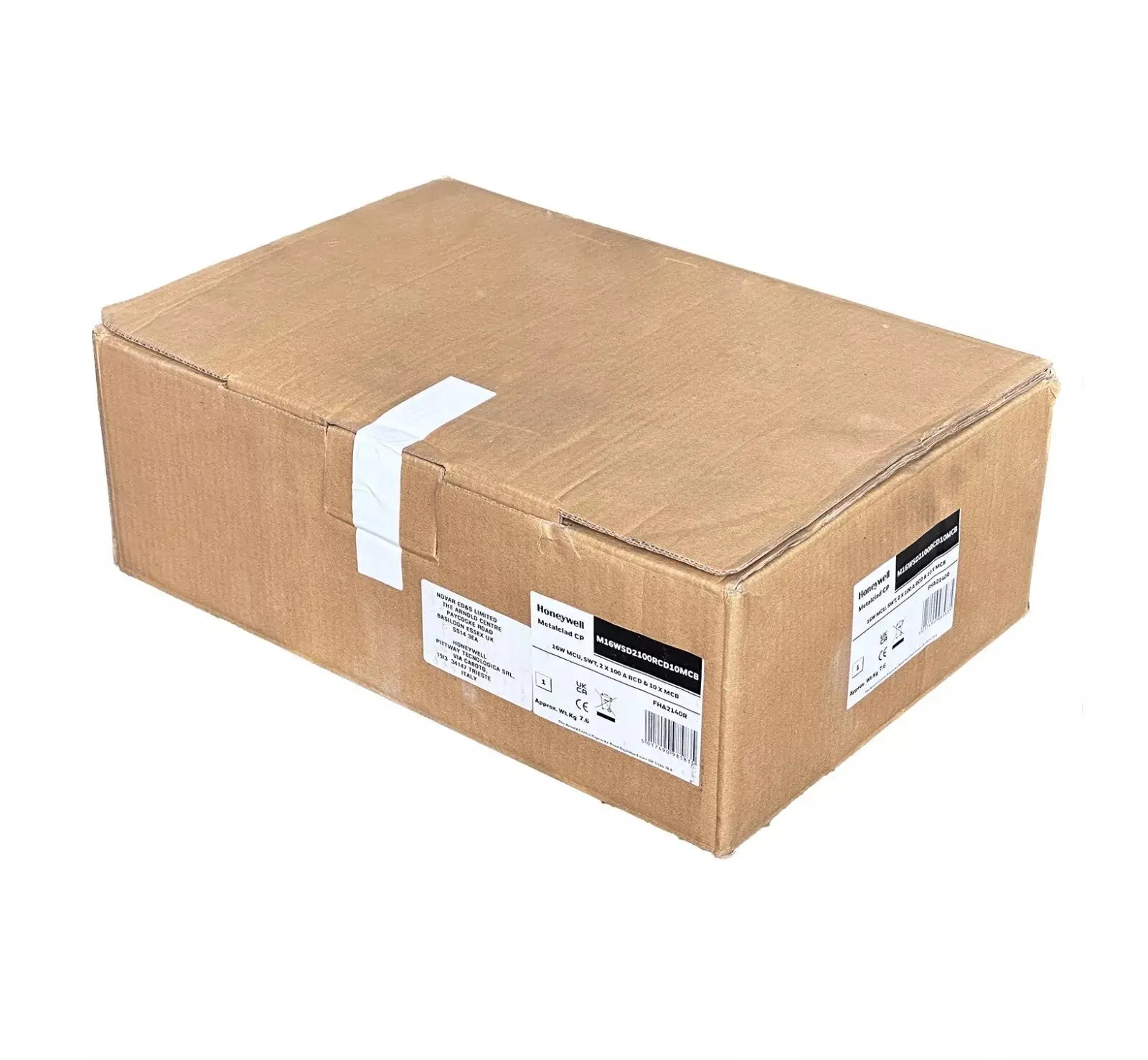 MK Honeywell 16 Way Populated Dual RCD Consumer Unit with 100 Amp Main Switch Fully Loaded - M16WSD2100RCD10MCB Honeywell