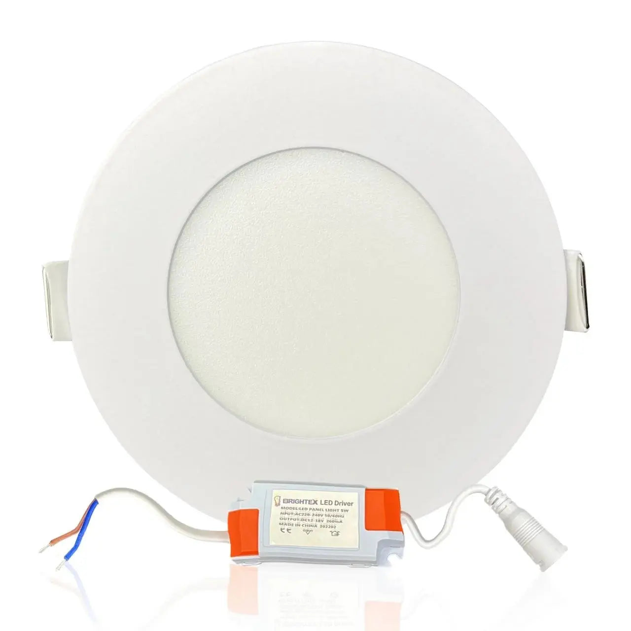 Brightex Led Panel Light 5w, recessed & cool white Brightex