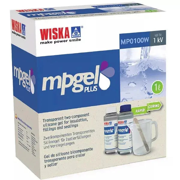Wiska MP0100W MP-GEL 2 Part Mix Insulating Gel 1 Litre Blue IP68/IP69 Wiska
