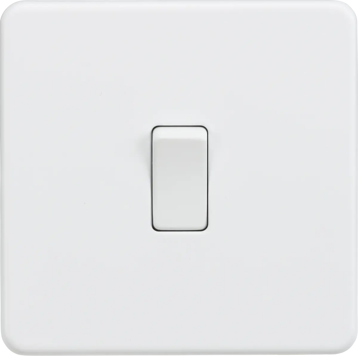 ML Knightsbridge Screwless 20A 1 Gang Double Pole Switch - Matt White ML Knightsbridge