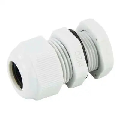 UniCrimp 20mm PVC Compression Stuffing Gland White/Black UniCrimp