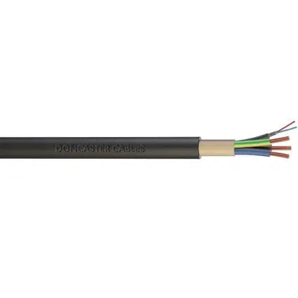 EV Ultra Cable 6mm², 3 Core + Data PVC Steel Wire Armour Black (Per 1 Mtr) Doncaster Cables