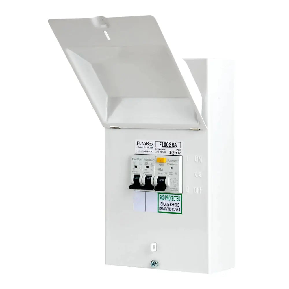 FuseBox Garage Consumer Unit with 6A & 16A MCB FuseBox