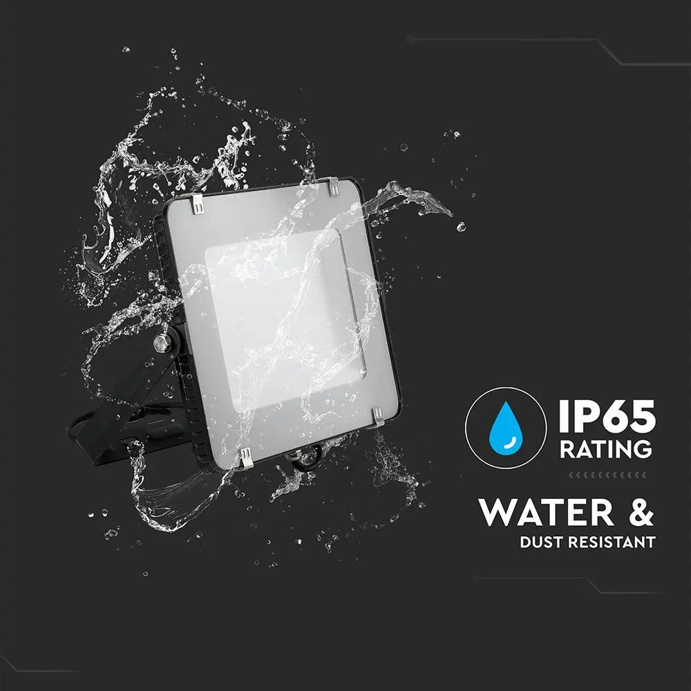 V-Tac 150W LED Floodlight Daylight Samsung Chip 6500K- Black V-TAC