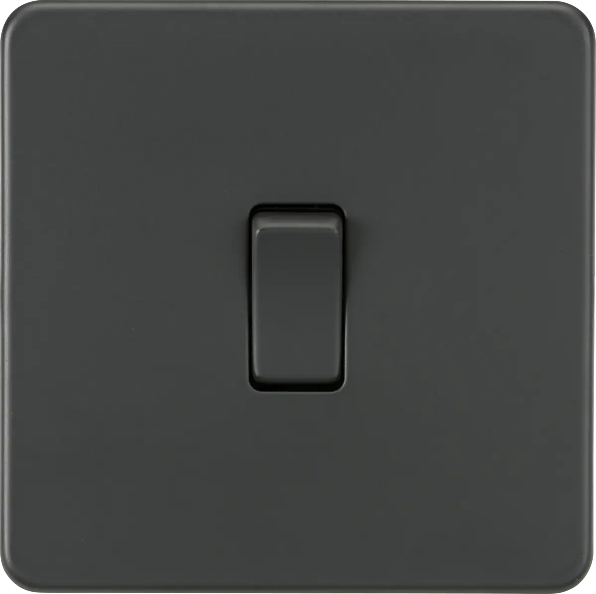 ML Knightsbridge Screwless 10AX 1 Gang Intermediate Light Switch - Anthracite ML Knightsbridge