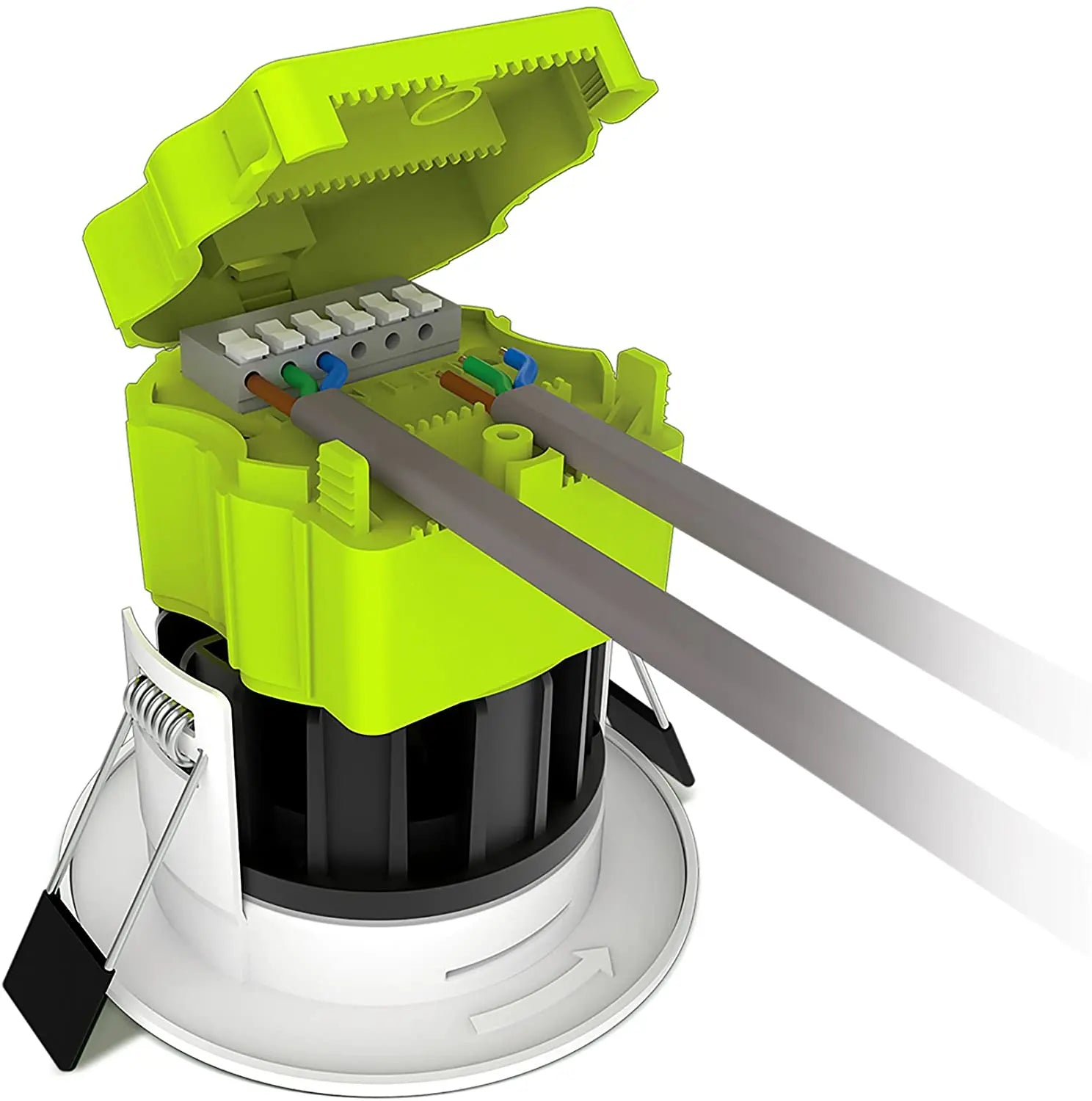 Luceco F Type Integrated Dimmable Fire Rated 6W IP65 Downlight White 600lm - 4000K BG (British General)