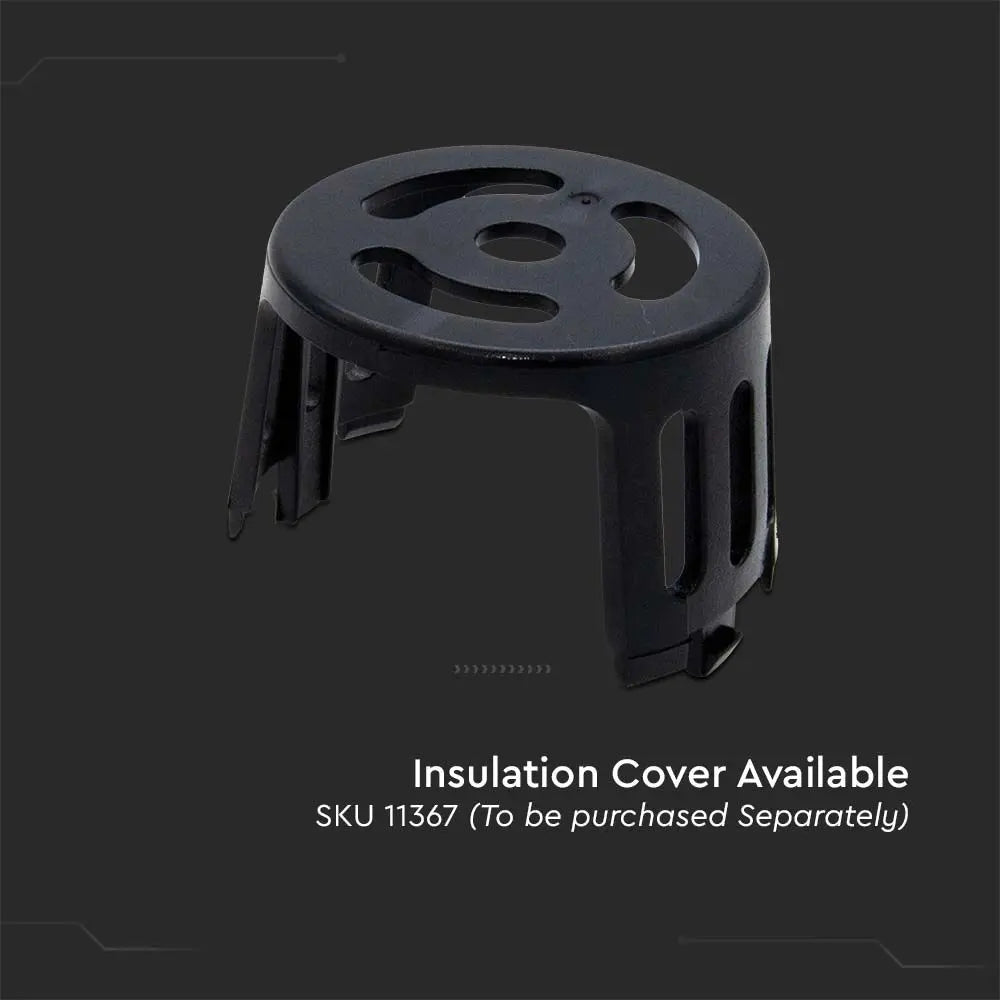 Matt Black Downlight Fire Rated Fitting Canless GU10 Fixed IP65 V-TAC