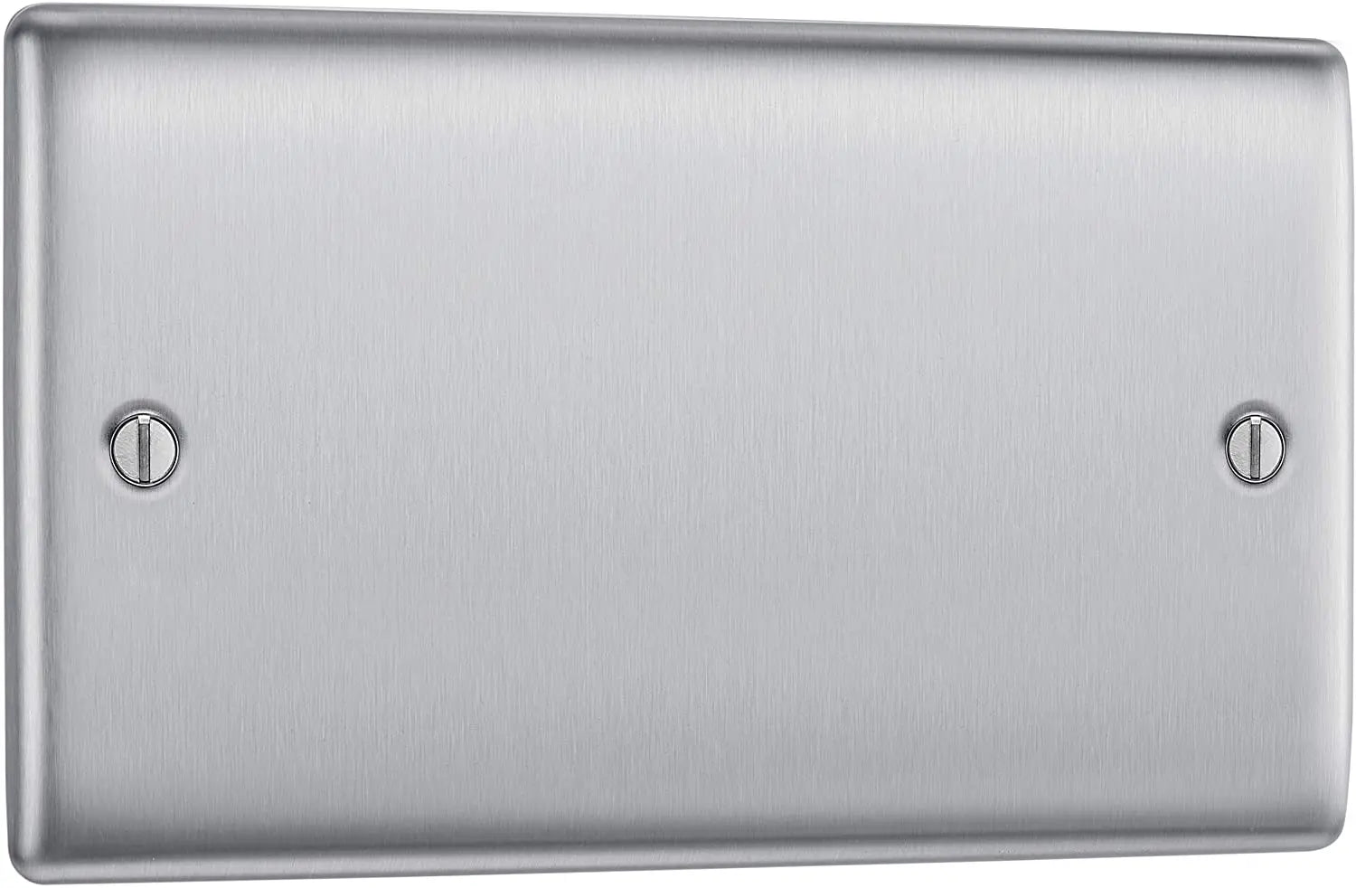 BG Nexus Metal Double Blanking Plate in Brushed Steel - NBS95-01 BG (British General)