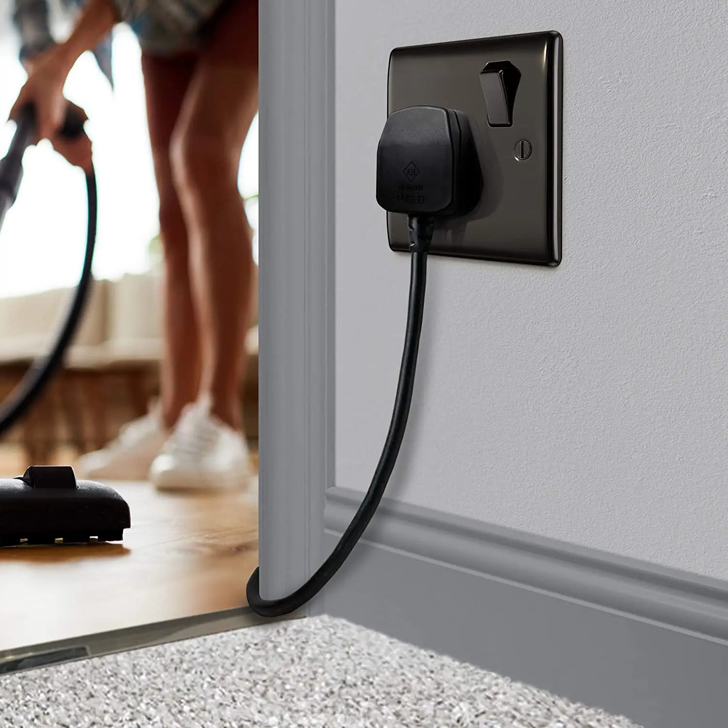 BG Nexus Metal Single Socket in Black Nickel with Black Inserts - NBN21B-01 BG (British General)