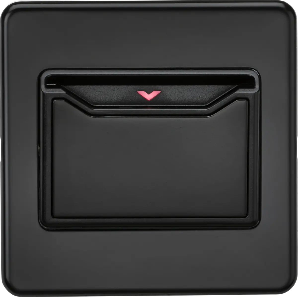 ML Knightsbridge Screwless 32A 1 Gang Key Card Switch - Matt Black ML Knightsbridge