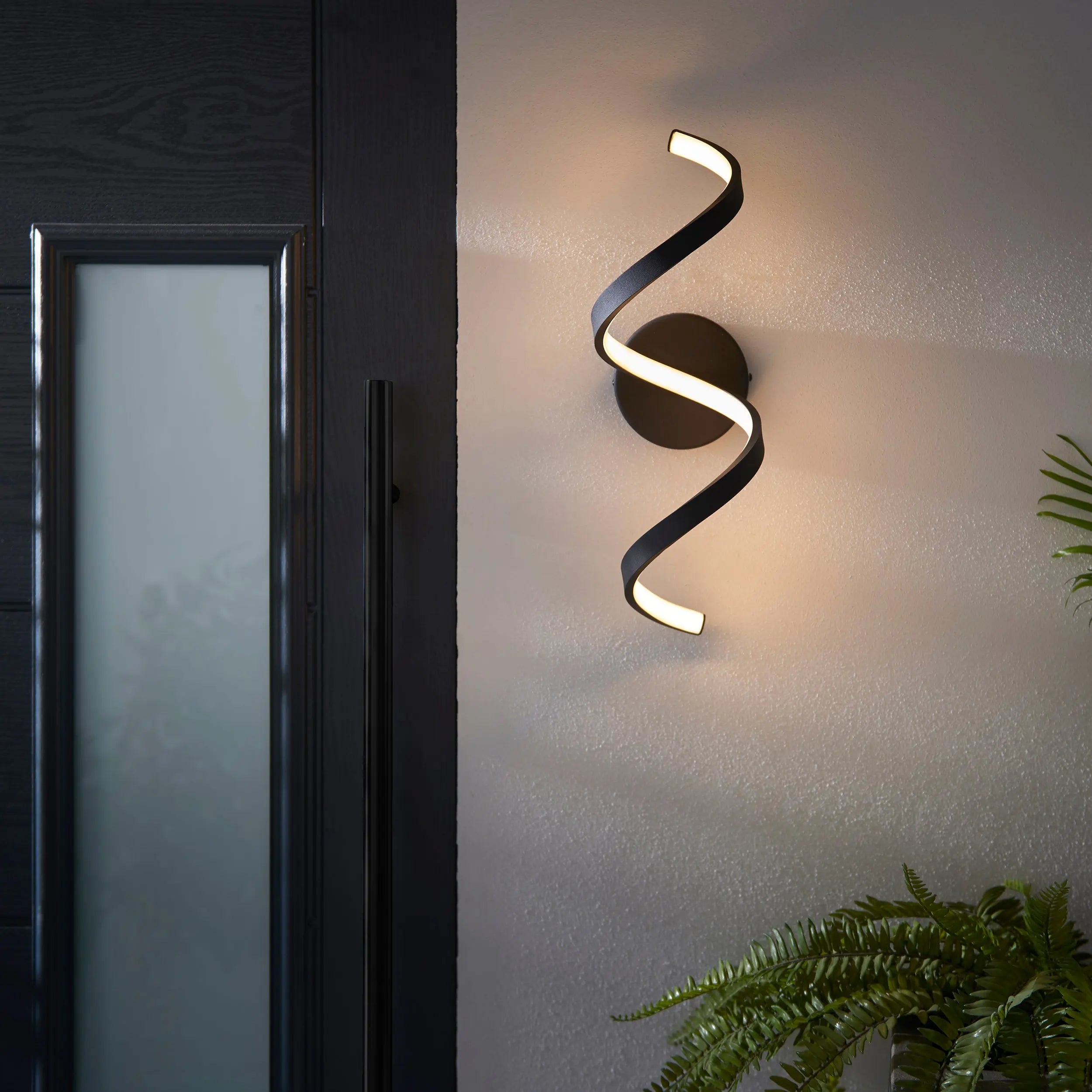 Endon Astral Wall Light in Black 3000K Endon