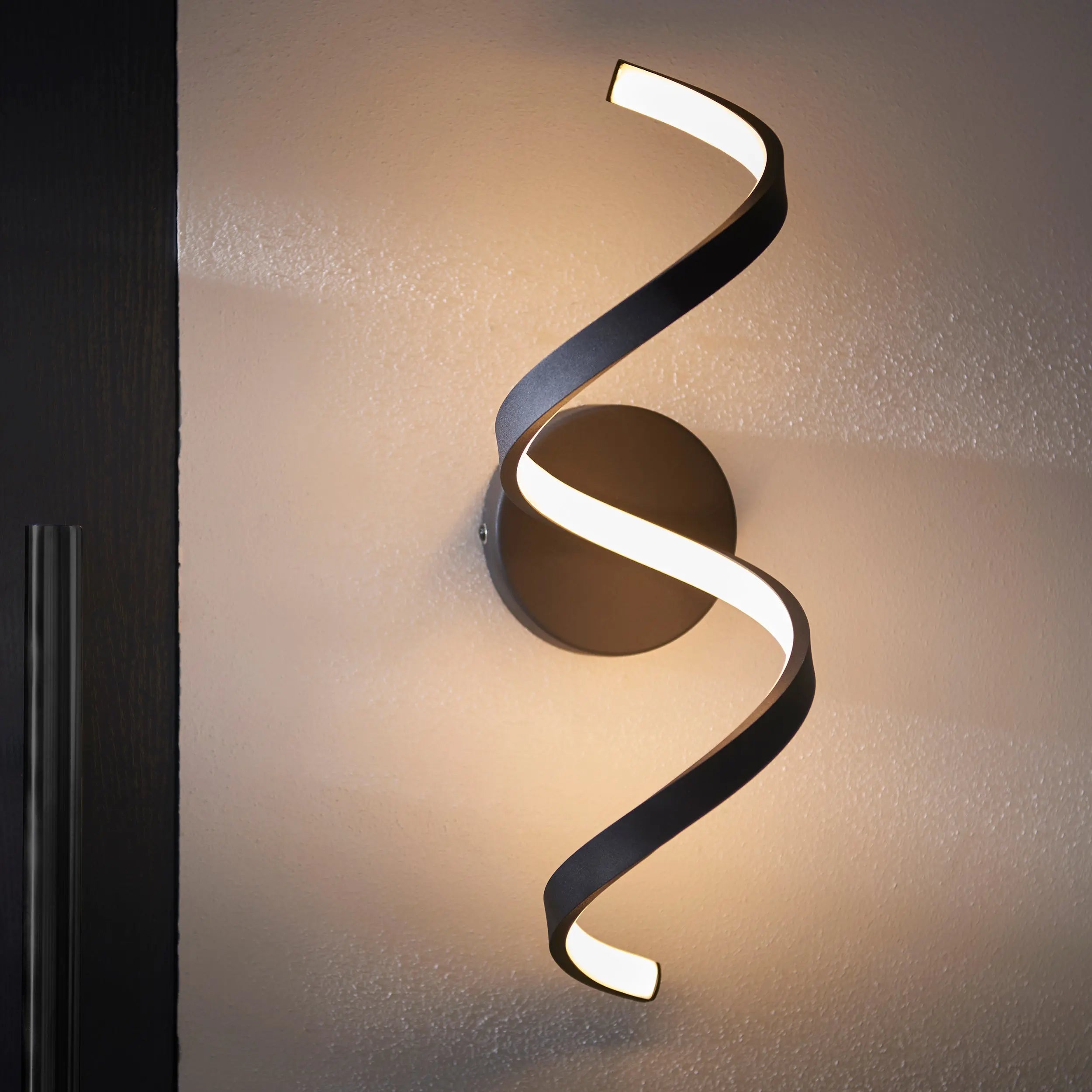 Endon Astral Wall Light in Black 3000K Endon