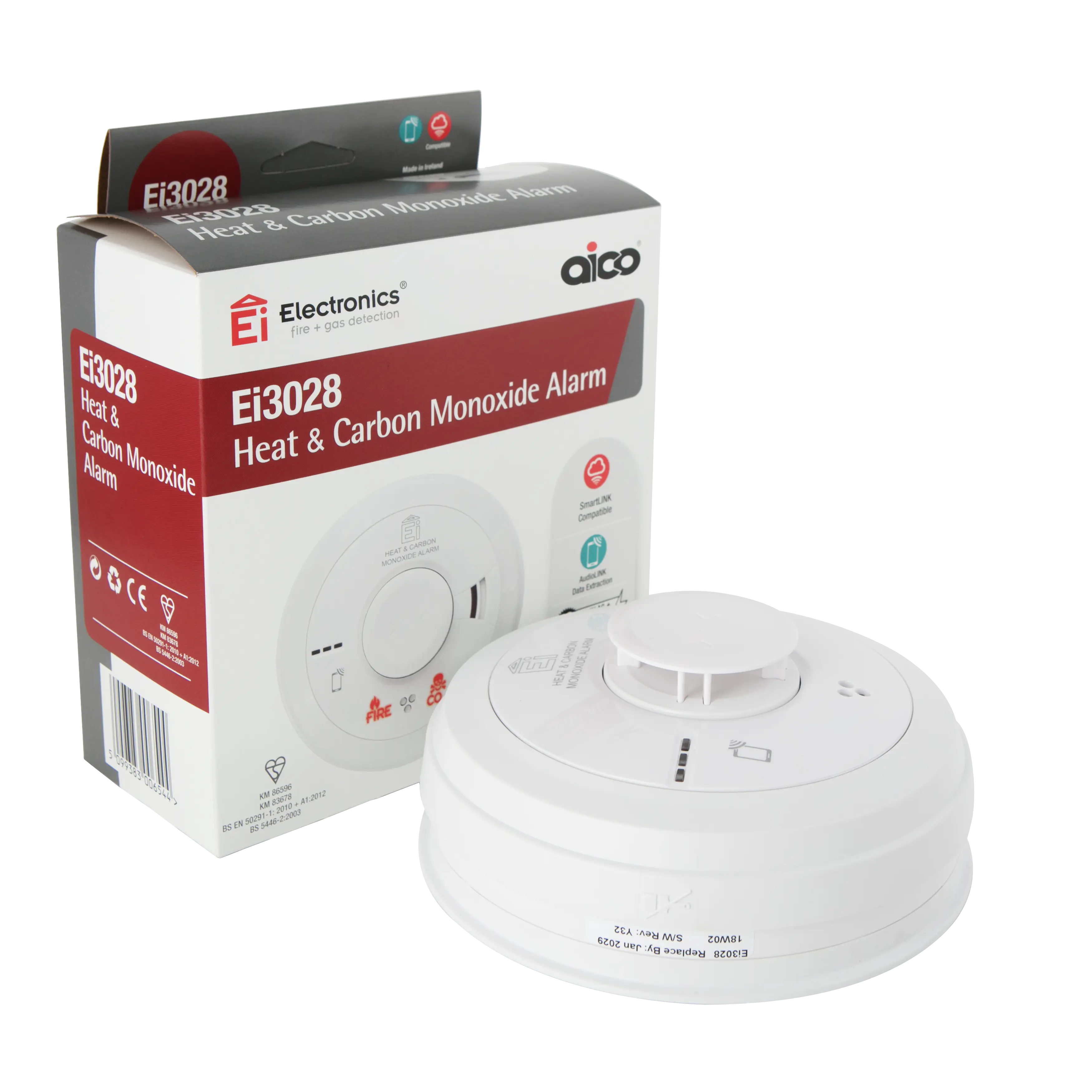 Aico Ei3028 Heat Carbon Monoxide Alarm