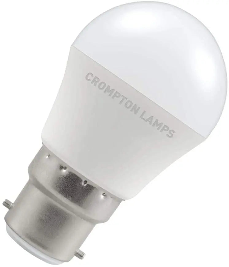 Crompton 5.5 Watt B22 LED Golf Ball Bulb (Frosted) in Warm White Crompton