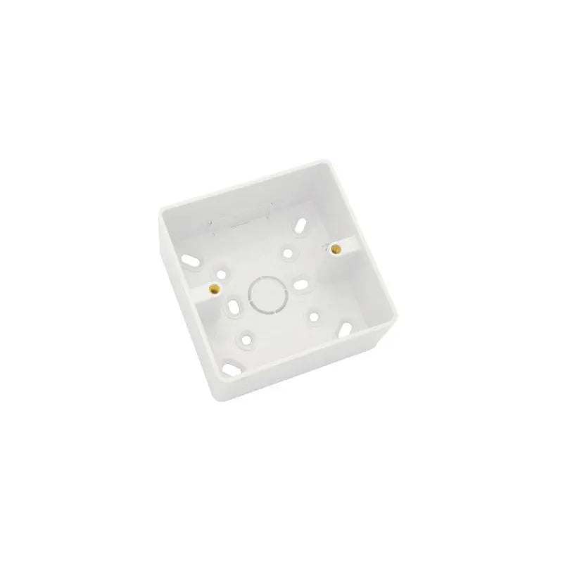 UniVolt 32mm Single Round Edge Conduit/Trunking Surface Mounting Pattress UniVolt