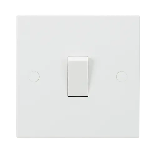 ML Square Edge 10AX Intermediate Switch in White ML Knightsbridge