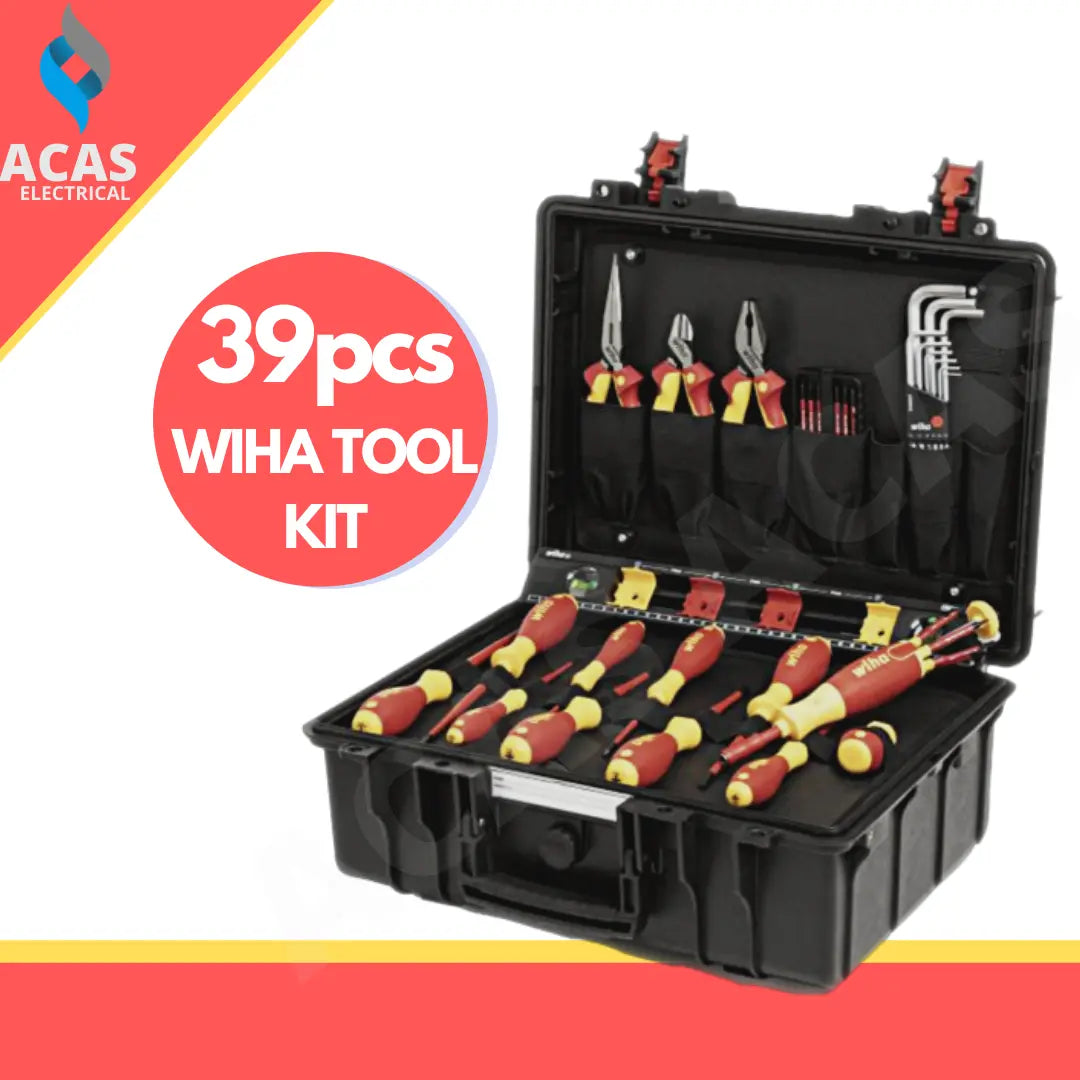 Wiha Tool Case - Basic Set L Electric 39 Pcs Wiha