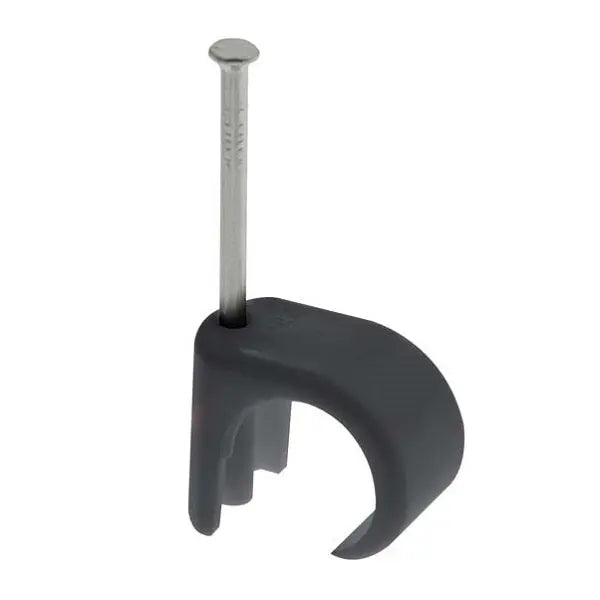 UniCrimp 5-7mm Round Cable Clips - Black (100 Box) UniCrimp