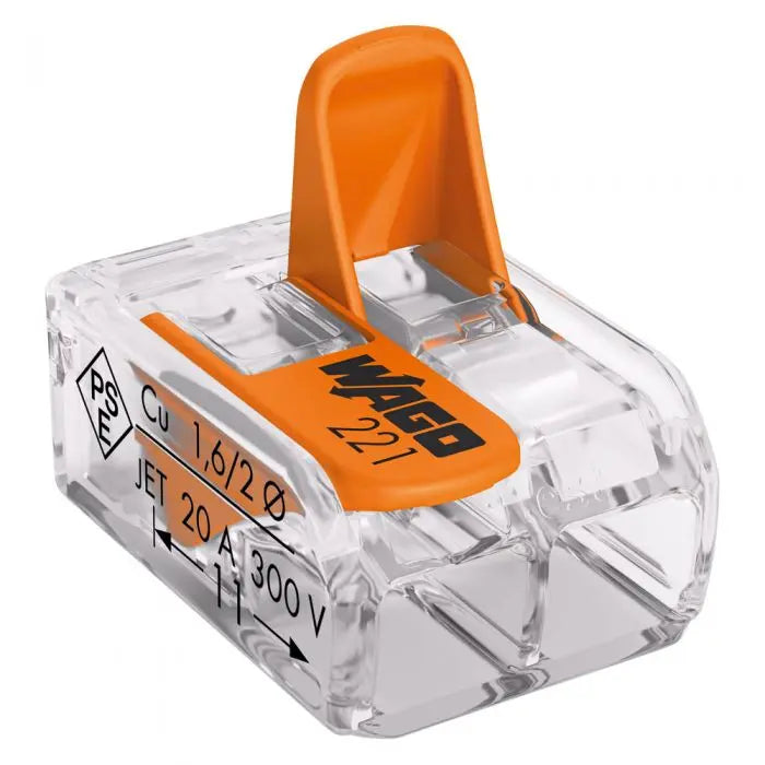 Wago 221-612 2x6mm Slim Lever Connector (50 Box) WAGO