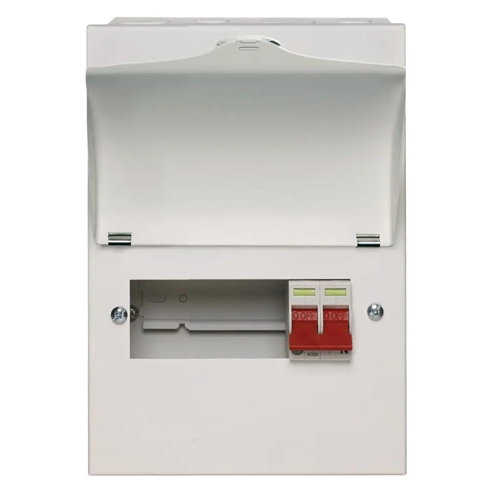 Wylex NM506L Metal Clad 5 way Consumer Unit 100A Main Switch and 5 Mini RCBOs Wylex