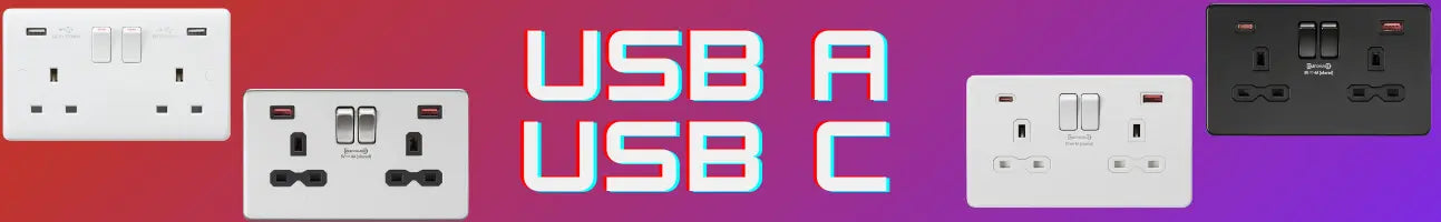 Ubbc Socket USB-C & USB-A Double Sockets – Fast Charge | ACAS Electrical