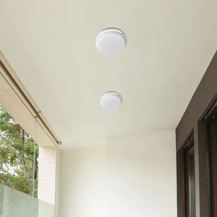 V-TAC 18W LED Bulkhead Light Cool White 6400K IP54 Round Fitting V-TAC