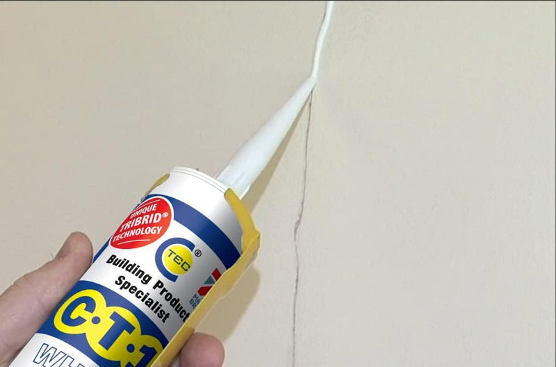 CT1 Adhesive & Sealant TRIBRID Multi-Purpose Sealant & Adhesive - Bathroom, Shower & Window Sealant - Odourless - Anti Mould Waterproofing Sealant Adhesive - Vibration Resistant & Flexible - 290ml