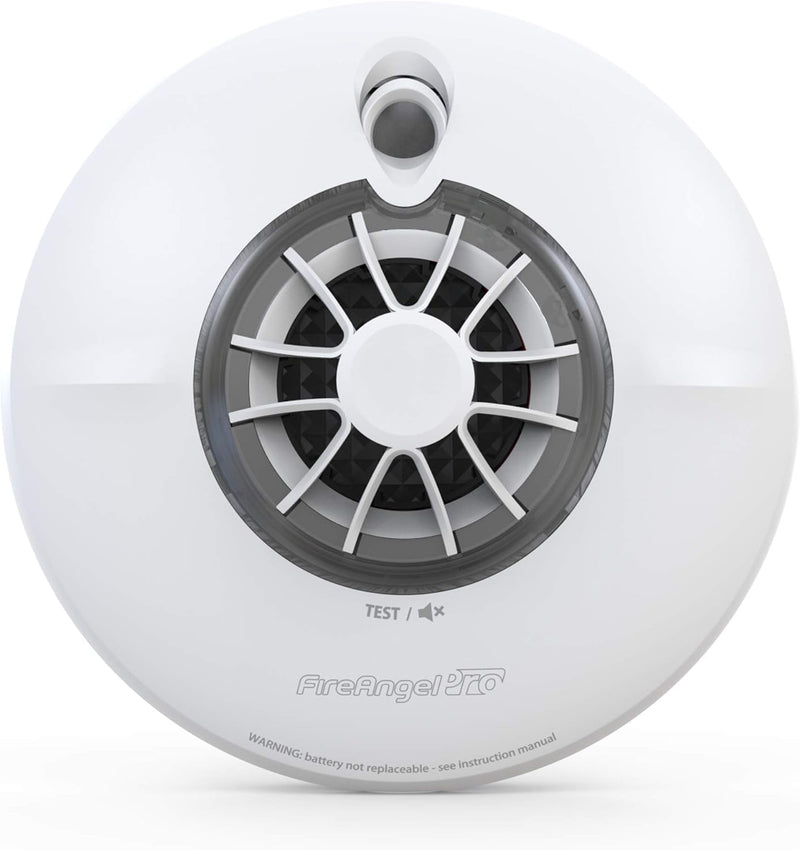 FireAngel Pro Connected Smart Kitchen Heat Alarm, Battery Powered with Wireless Interlink and 10 Year Life, FP1720W2-R