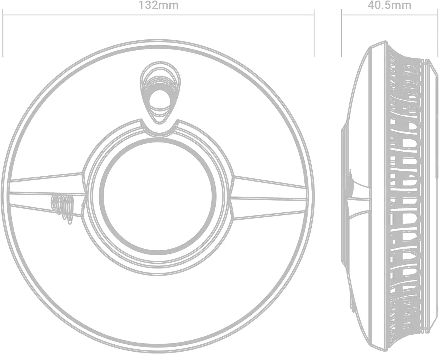 FireAngel Pro Connected Smart Kitchen Heat Alarm, Battery Powered with Wireless Interlink and 10 Year Life, FP1720W2-R FireAngel