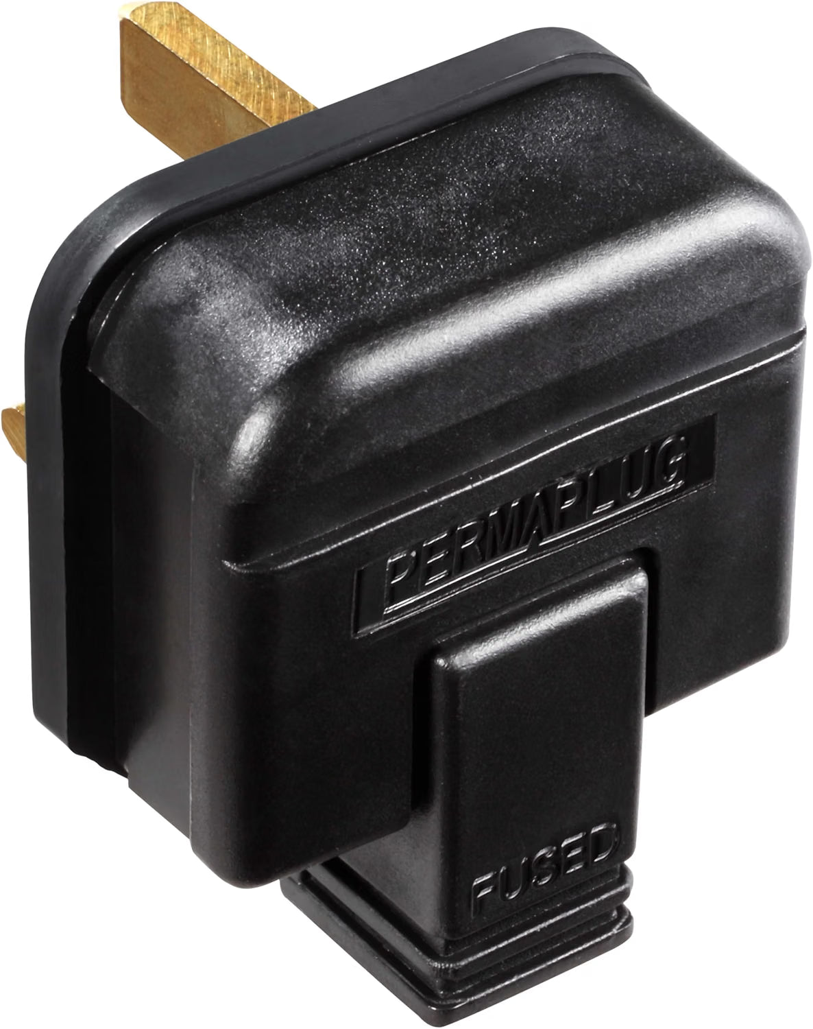 Masterplug HDPT13B-MP Heavy-Duty 13A Rewireable Plug Black