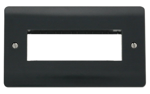 Click MiniGrid 2 Gang Plate 6 In-Line Aperture – CMA426AG