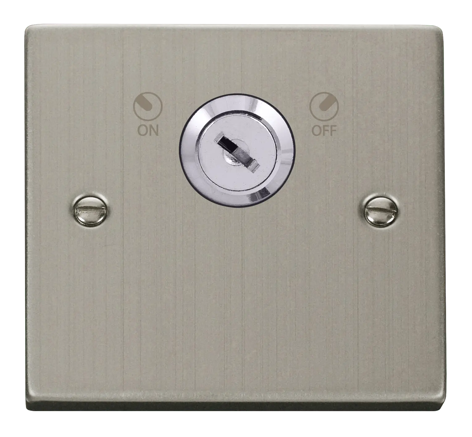 Click Deco Stainless Steel 20A Double Pole Key Lockable Switch