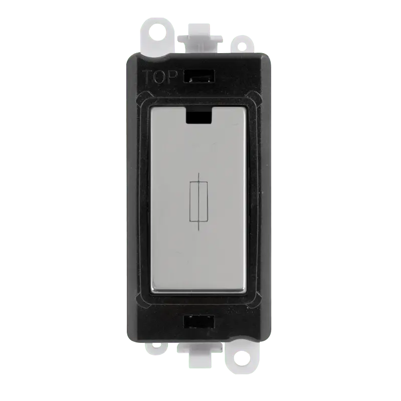 Click GridPro 13A Fused Module - Black - Polished Chrome – GM2047BKCH
