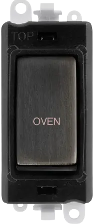 Click GridPro 20AX Double Pole Switch Module - Black - Matt Bronze - Oven – GM2018BKBZ-OV