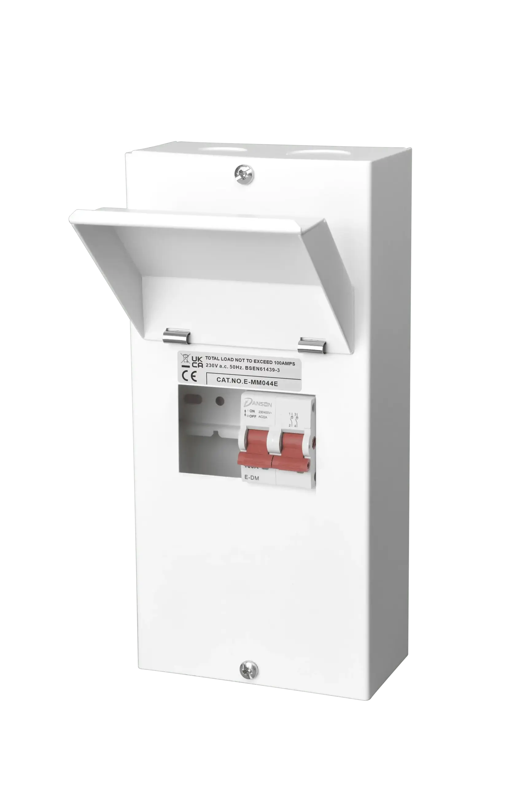 Danson 2 Way Consumer Unit with 100A Main Switch Danson