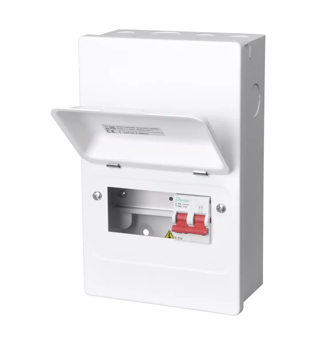 Danson 4 Way Consumer Unit with 100A Main Switch Danson