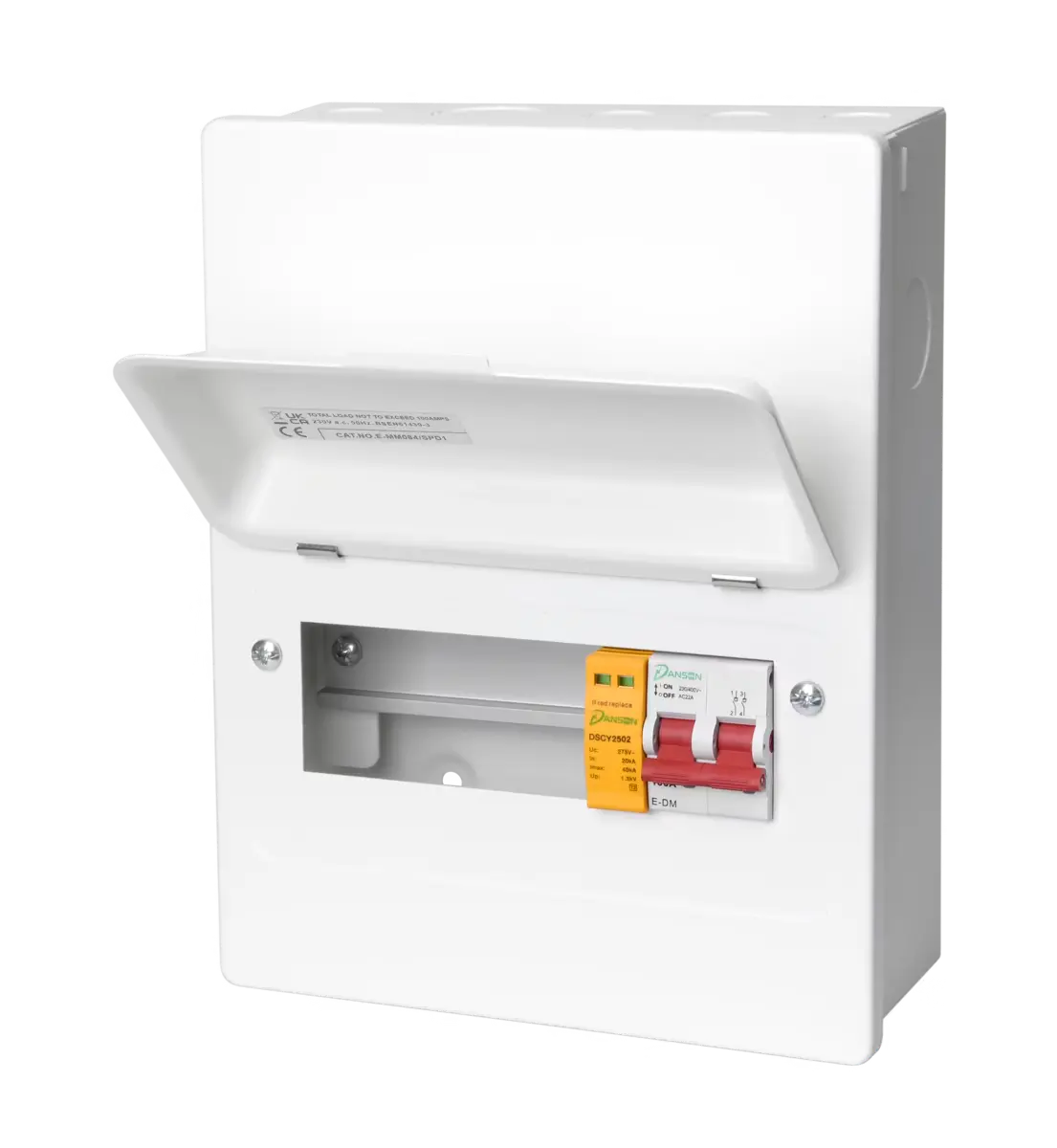 Danson 5 Way Consumer Unit with 100A Main Switch and SPD Danson