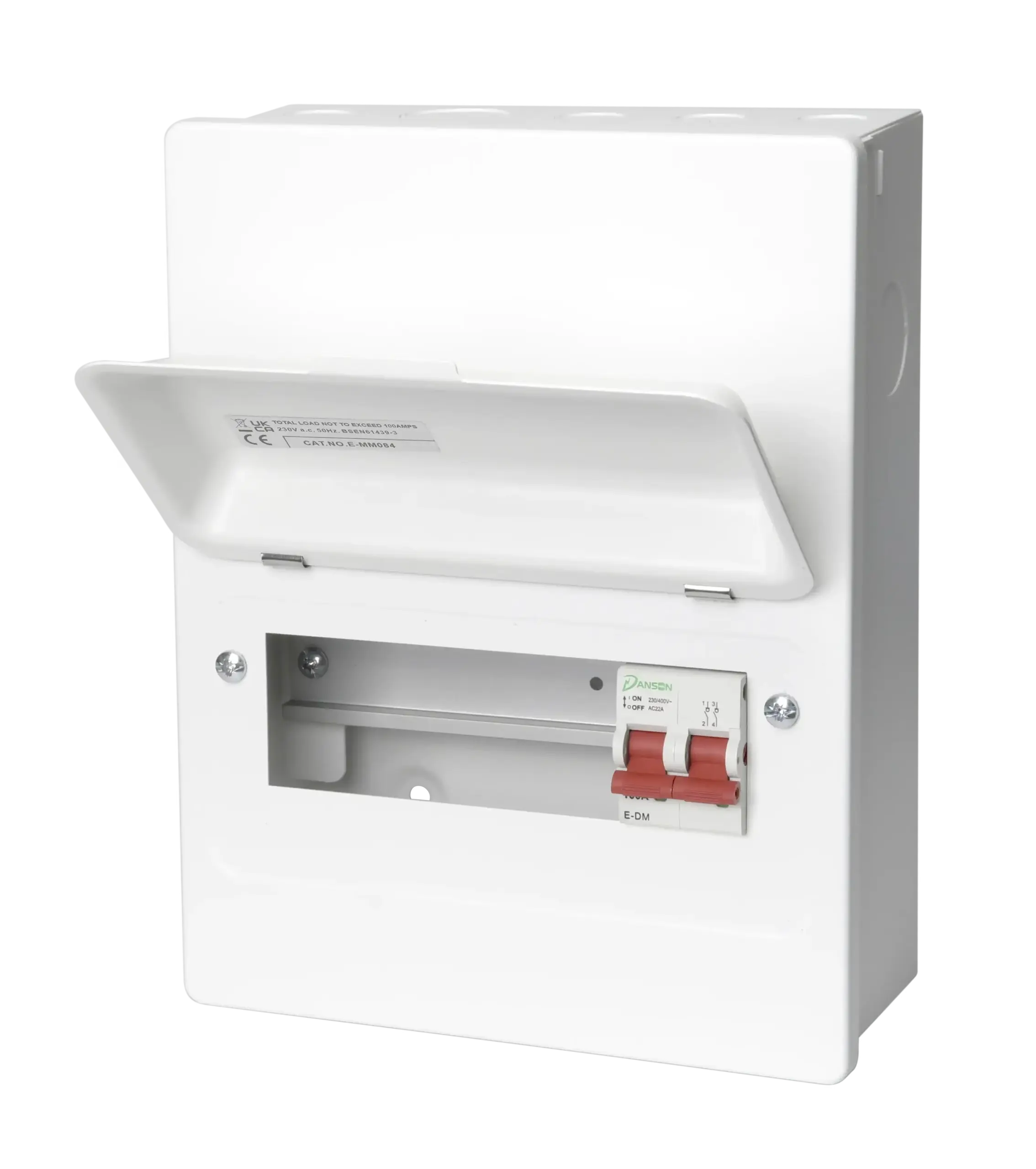 Danson 6 Way Consumer Unit with 100A Main Switch Danson
