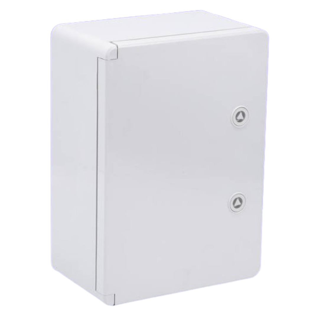Wiska ABS Enclosure IP65 400mm x 300mm x 220mm c/w Key - Light Grey