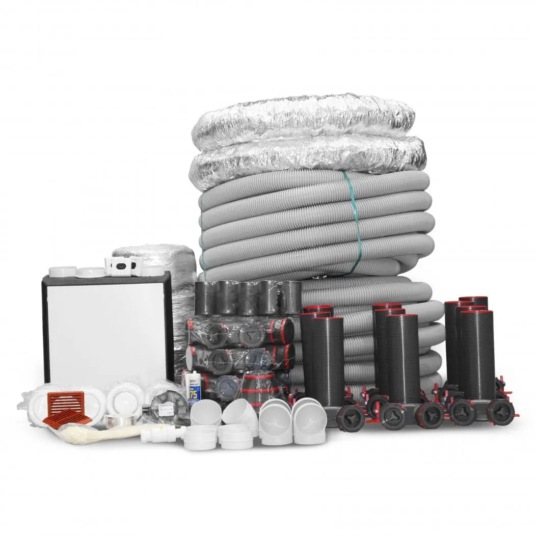 Envirovent MVHR Kit for 3 Bedroom House - Mechanical Ventilation Heat Recovery System - MVHRKIT-3-BED Envirovent