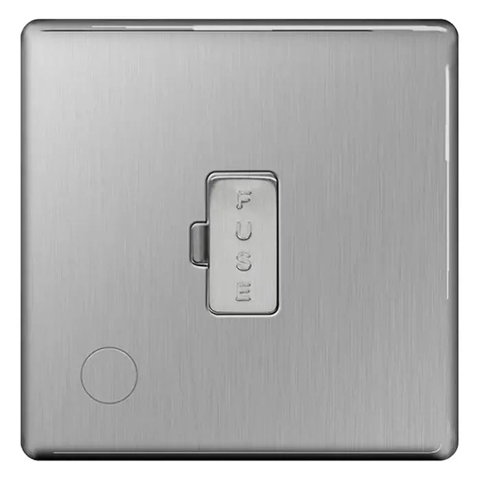 BG Nexus Screwless Flat Plate Brushed Steel Switches and Sockets Grey Inserts Full Range BG Nexus
